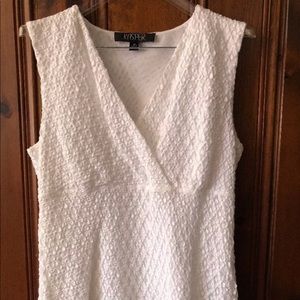 Sold♥️Kasper Size 12 White Sleeveless Blouse NWT